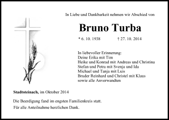 Anzeige von Bruno Turba von MGO