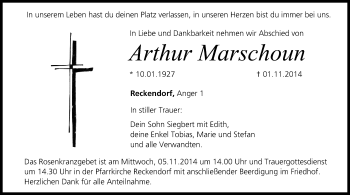 Anzeige von Arthur Marschoun von MGO