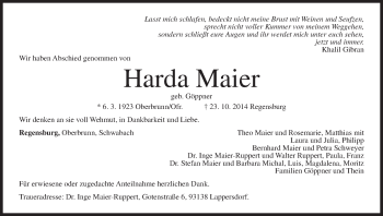 Anzeige von Harda Maier von MGO