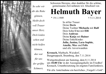 Anzeige von Helmuth Bayer von MGO