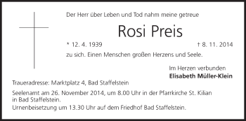 Anzeige von Rosi Preis von MGO