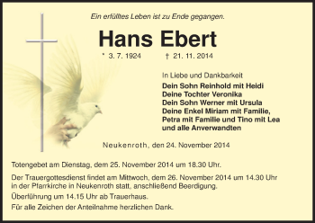 Anzeige von Hans Ebert von MGO