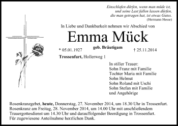 Anzeige von Emma Mück von MGO
