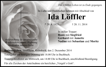 Anzeige von Ida Löffler von MGO
