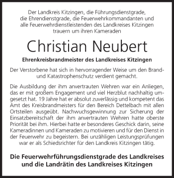 Anzeige von Christian Neubert von MGO