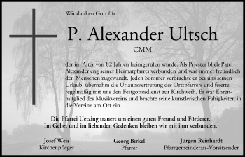 Anzeige von Alexander Ultsch von MGO