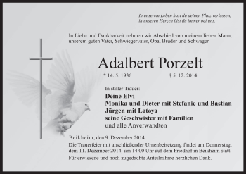 Anzeige von Adalbert Porzelt von MGO