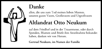 Anzeige von Otto Neukum von MGO