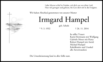 Anzeige von Irmgard Hampel von MGO