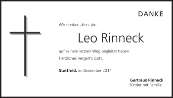 Anzeige von Leo Rinneck von MGO