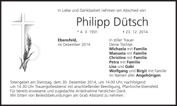 Anzeige von Philipp Dütsch von MGO