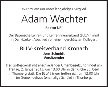 Anzeige von Adam Wachter von MGO