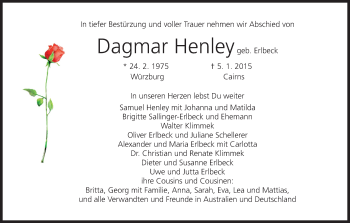 Anzeige von Dagmar Henley von MGO