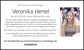 Anzeige von Veronika Hertel von MGO
