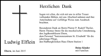 Anzeige von Ludwig Elflein von MGO
