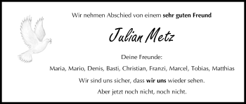 Anzeige von Julian Metz von MGO