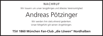 Anzeige von Andreas Pötzinger von MGO
