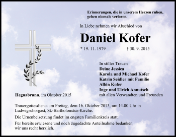 Anzeige von Daniel Kofer von MGO