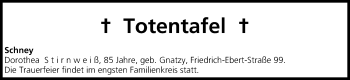 Anzeige von Dorothea Stirnweiß von MGO