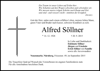 Anzeige von Alfred Söllner von MGO
