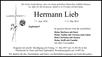 Anzeige von Hermann Lieb von MGO
