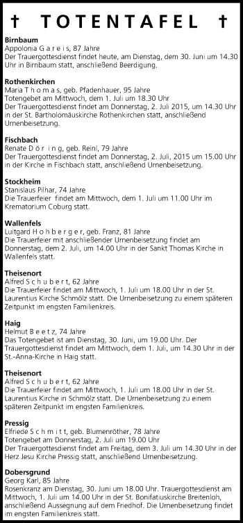 Anzeige von Helmut Beetz von MGO