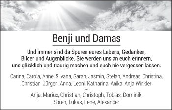 Anzeige von Benji und Damas  von MGO