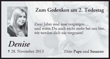 Anzeige von Denise Turschner von MGO