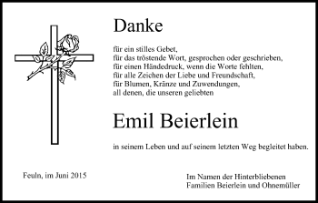 Anzeige von Emil Beierlein von MGO