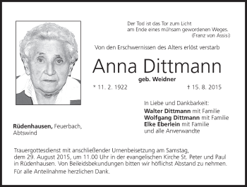 Anzeige von Anna Dittmann von MGO