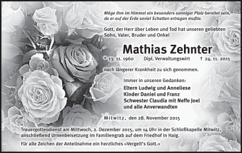 Anzeige von Mathias Zehnter von MGO