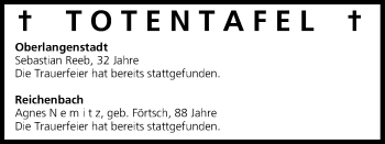 Anzeige von Totentafel, vom 06.06.2015 von MGO