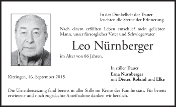 Anzeige von Leo Nürnberger von MGO