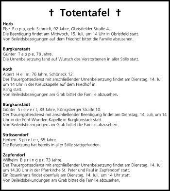 Anzeige von Günter Sievert von MGO