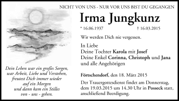 Anzeige von Irma Jungkunz von MGO