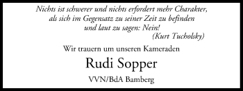 Anzeige von Rudi Sopper von MGO
