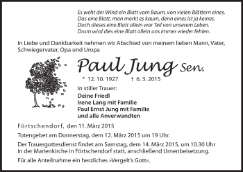 Anzeige von Paul Jung von MGO