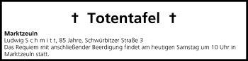 Anzeige von Totentafel vom 28.03.2015 von MGO