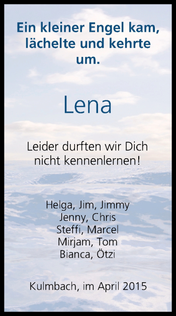 Anzeige von Lena  von MGO