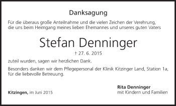 Anzeige von Stefan Denninger von MGO