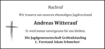 Anzeige von Andreas Witterauf von MGO