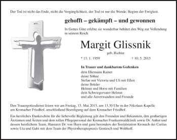 Anzeige von Margit Glissnik von MGO