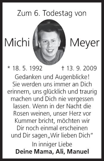 Anzeige von Michi Meyer von MGO