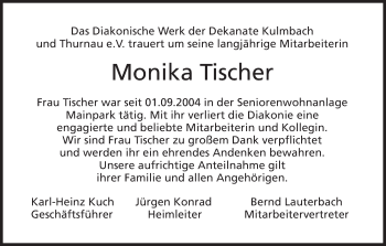 Anzeige von Monika Tischer von MGO