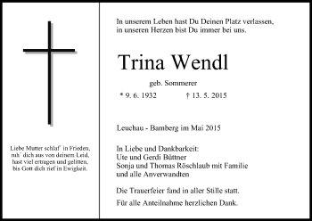 Anzeige von Trina Wendl Sommerer von MGO