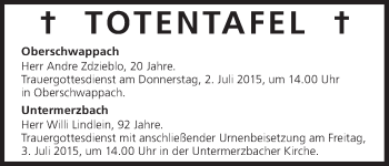 Anzeige von Andre Zdzieblo von MGO