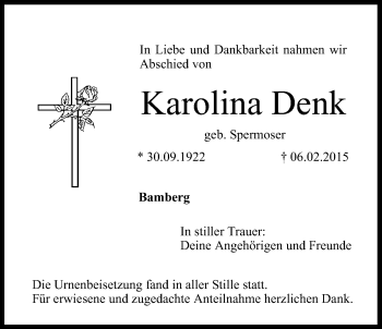 Anzeige von Karolina Denk von MGO