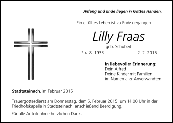 Anzeige von Lilly Fraas von MGO