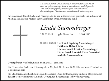 Anzeige von Linda Stammberger von MGO