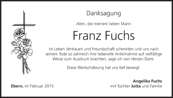 Anzeige von Franz Fuchs von MGO